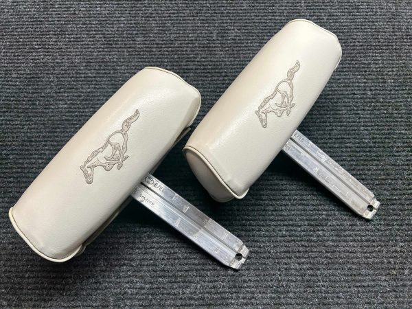 1993 Mustang Feature Car White Headrest (Set of 2)