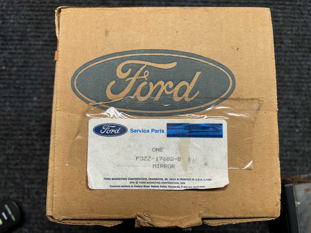 1993 Mustang Convertible Driver's Mirror (LH) F3ZZ-17682-B (NOS) - Image 4