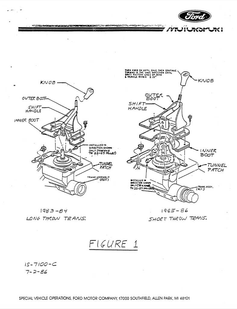 Ford Motorsport T-5 V8 Transmission Installation Kit (M-7100-C) - Image 15